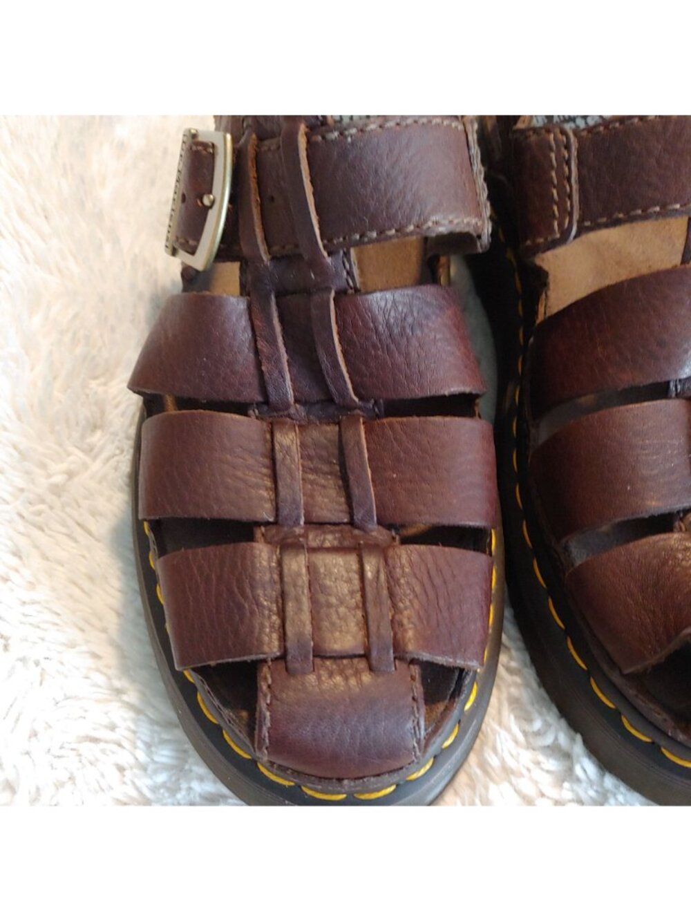 Dr Martens Wrenlie Chunky FIsherman Grizzly Leather Sandals Streetwear Gorp 9 - Picture 5 of 12